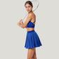 Strappy Sports Bra with Scoop Neck and Wide Underband for Light to Medium Support