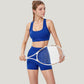 Scoop Neck Racerback Sports Bra with Wide Straps and Seamless Underbust Design