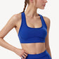 Scoop Neck Racerback Sports Bra with Wide Straps and Seamless Underbust Design