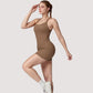 Strappy Activewear Romper with Fitted Bodice and Stretch Fabric for Flexible Movement