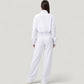 Cropped Zip-Up Jacket with High Collar and Long Sleeves