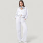 Wide Leg Lounge Pants with Elastic Waistband and Adjustable Drawstring Closure
