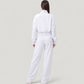 Wide Leg Lounge Pants with Elastic Waistband and Adjustable Drawstring Closure