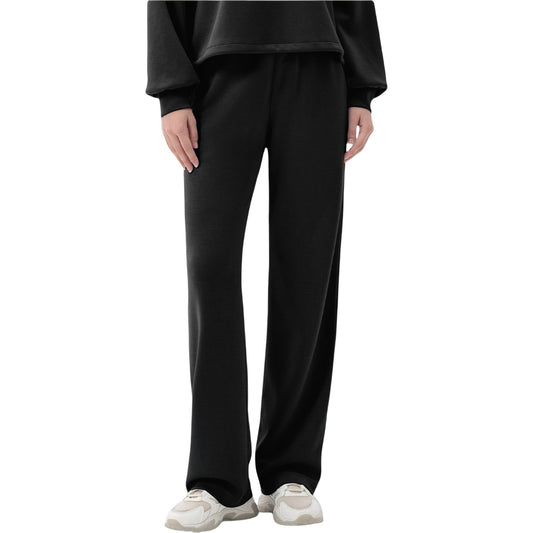 Wide Leg Lounge Pants with Elastic Drawstring Waist