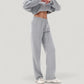 Wide Leg Lounge Pants with Elastic Drawstring Waist