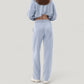 Wide Leg Lounge Pants with Elastic Drawstring Waist