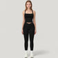 High Waist Crossover Lounge Leggings with Full Length Slim Fit and Flattering Waistband