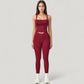 High Waist Crossover Lounge Leggings with Full Length Slim Fit and Flattering Waistband