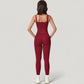 High Waist Crossover Lounge Leggings with Full Length Slim Fit and Flattering Waistband