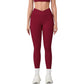 High Waist Crossover Lounge Leggings with Full Length Slim Fit and Flattering Waistband