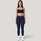 High Waist Crossover Lounge Leggings with Full Length Slim Fit and Flattering Waistband