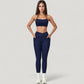 High Waist Crossover Lounge Leggings with Full Length Slim Fit and Flattering Waistband