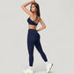 High Waist Crossover Lounge Leggings with Full Length Slim Fit and Flattering Waistband
