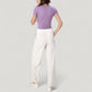High Waist Wide Leg Pants with Drawstring Waist and Front Pockets