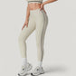 High Waist Contoured Seam Activewear Leggings with Stretch Fit and Full Length