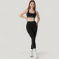 High Waist Contoured Seam Activewear Leggings with Stretch Fit and Full Length