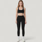 High Waist Contoured Seam Activewear Leggings with Stretch Fit and Full Length