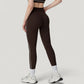 High Waist Contoured Seam Activewear Leggings with Stretch Fit and Full Length