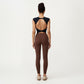 Sleeveless Cropped Fitted Active Tank Top with Smooth Stretch Fabric and Crew Neckline