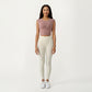 Sleeveless Cropped Fitted Active Tank Top with Smooth Stretch Fabric and Crew Neckline