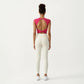 Sleeveless Cropped Fitted Active Tank Top with Smooth Stretch Fabric and Crew Neckline