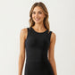 Sleeveless Fitted Active Tank Top with Smooth Stretch Fabric and Scoop Neckline