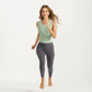 Sleeveless Fitted Active Tank Top with Smooth Stretch Fabric and Scoop Neckline