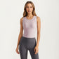 Sleeveless Fitted Active Tank Top with Smooth Stretch Fabric and Scoop Neckline
