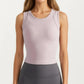 Sleeveless Fitted Active Tank Top with Smooth Stretch Fabric and Scoop Neckline