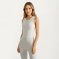 Sleeveless Fitted Active Tank Top with Smooth Stretch Fabric and Scoop Neckline