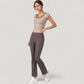 Scoop Neck Contrast Trim Fitted Short Sleeve Active Top