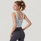Scoop Neck Cropped Tank Top with Strappy Cutout Back and Ruched Side Detailing