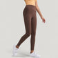 High Waist Full Length Active Leggings with Wide Waistband and Seamless Design