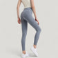 High Waist Full Length Active Leggings with Wide Waistband and Seamless Design