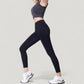 High Waist Full Length Leggings with Wide Waistband and Side Pocket