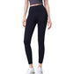High Waist Full Length Leggings with Wide Waistband and Side Pocket