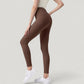 High Waist Full Length Leggings with Wide Waistband