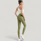 High Waist Full Length Leggings with Wide Waistband
