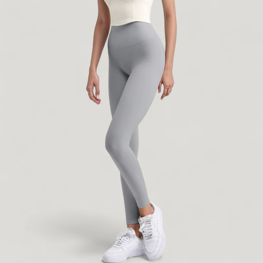 High Waist Full Length Leggings with Wide Waistband