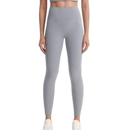 High Waist Full Length Leggings with Wide Waistband