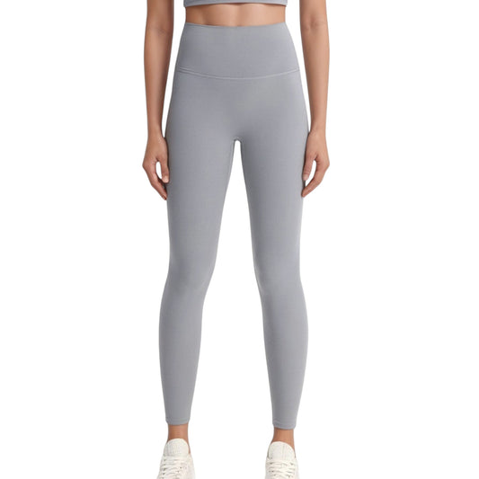 High Waist Full Length Leggings with Wide Waistband