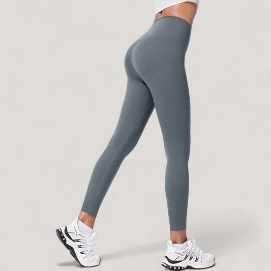 High Waist Full Length Seamless Leggings with Contoured Fit