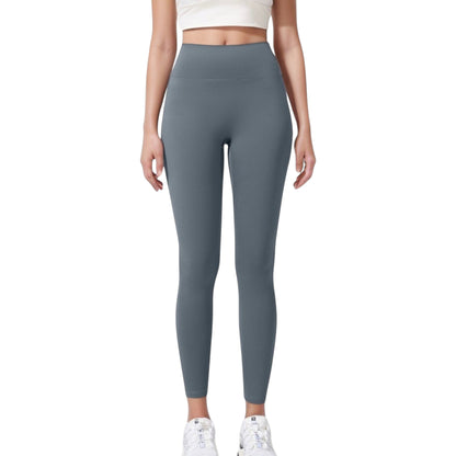 High Waist Full Length Seamless Leggings with Contoured Fit