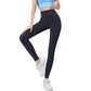 High Waist Full Length Seamless Leggings with Body Contouring Design