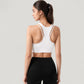 Ribbed High Neck Crop Top with Double Strap Detail