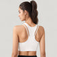 Ribbed High Neck Crop Top with Double Strap Detail