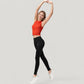 Ribbed High Neck Sleeveless Crop Top with Seam Detail