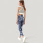 Striped Sleeveless Crop Top with Fitted Hem and Round Neckline