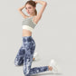 Striped Sleeveless Crop Top with Fitted Hem and Round Neckline