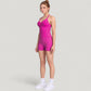 Seamless Active Set with Halter Neck Top and Fitted Shorts